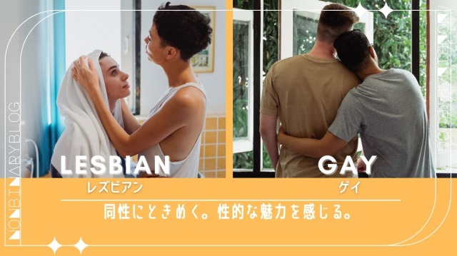 同性しか恋愛対象にならない。同性にだけ性的な魅力を感じる。lesbian,gay